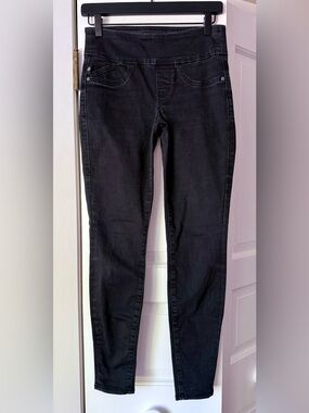 Rock & Republic Fever Denim Rx Skinny Jeans Women’s 4M Black Pull On Stretch